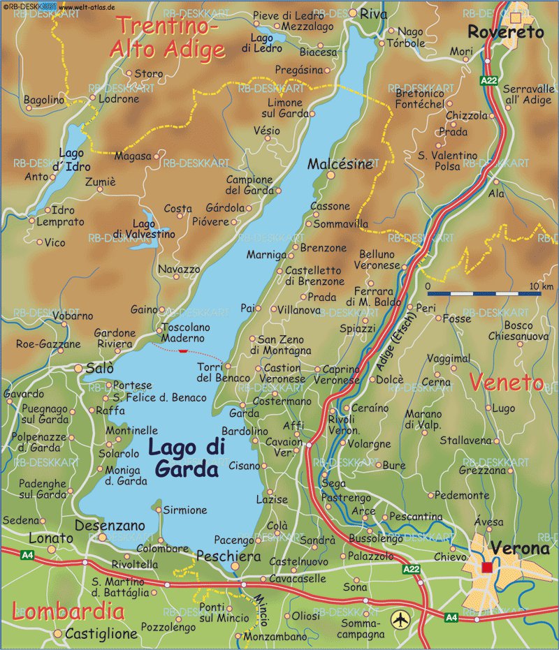 Карта "Озеро Гарда"