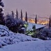 снег в Италии
