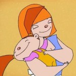 мама обнимает дочку